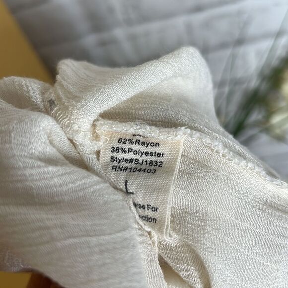 Sweet Wanderer Cream and Pink Embroidered Tank Top - Picture 6 of 6